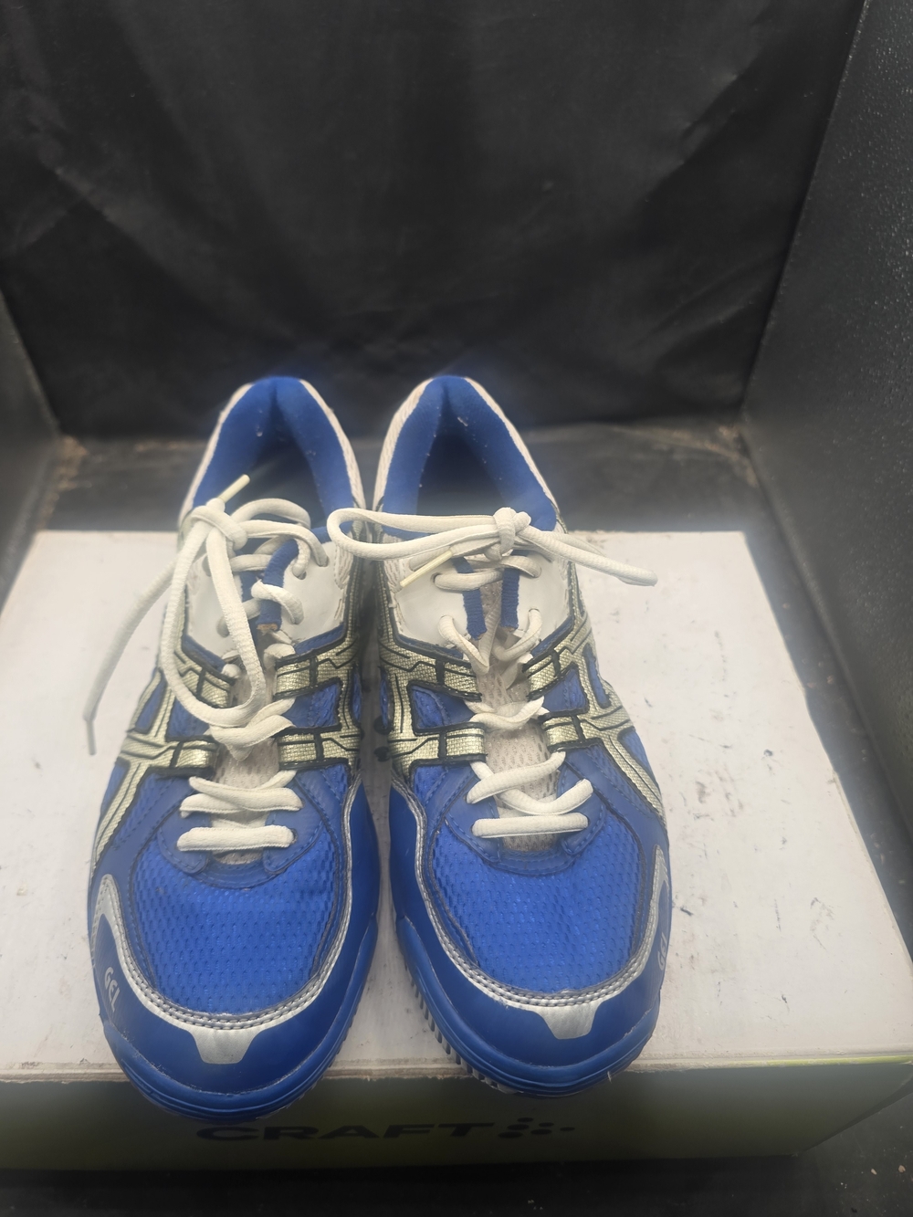 Asics Blue and White Women's Athletic Shoes